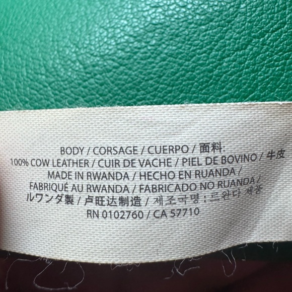 Jack Spade Elephant & Green Leather Artisan Tote Bag in EUC - Picture 8 of 8